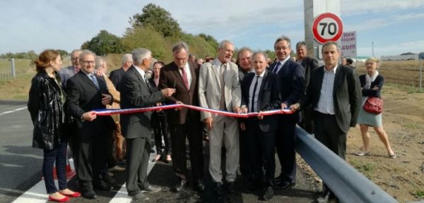 12 octobre 2018. La Souterraine - Inauguration de la bretelle d’accès direct du Parc d’Activités de la Croisière. (St Maurice la Souterraine).