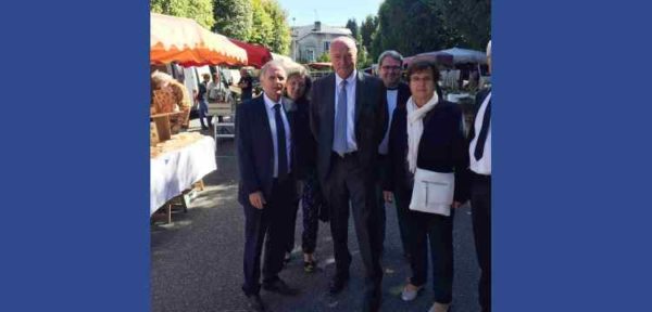 11 septembre 2019. Visite d’Alain Rousset, Président de Région Nouvelle-Aquitaine, à Bourganeuf.